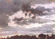 Adolph von Menzel Study of Clouds (nn02) USA oil painting reproduction